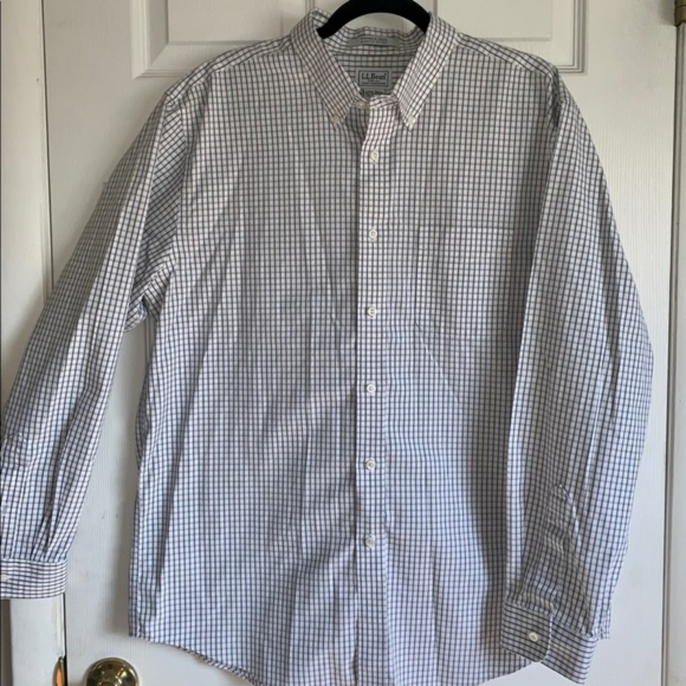 LL Bean Wrinkle Resistant Cotton Long Sleeve